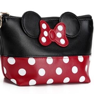 Disney Minnie Mouse Wristlet Small Makeup Clutch Bag New Without Tags